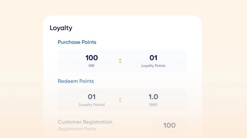 CRM and Loyalty feature