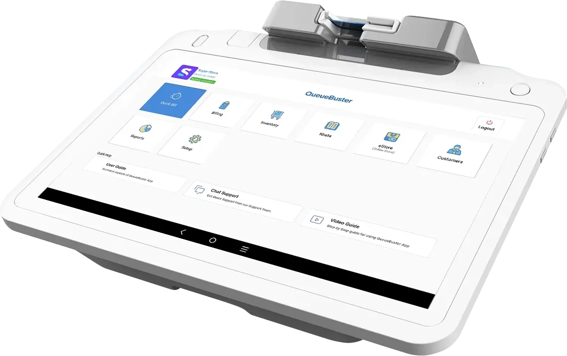 customer facing screen